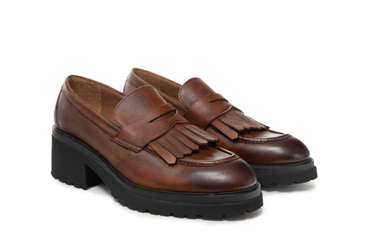 IRIS -  Platform Kiltie Loafer
